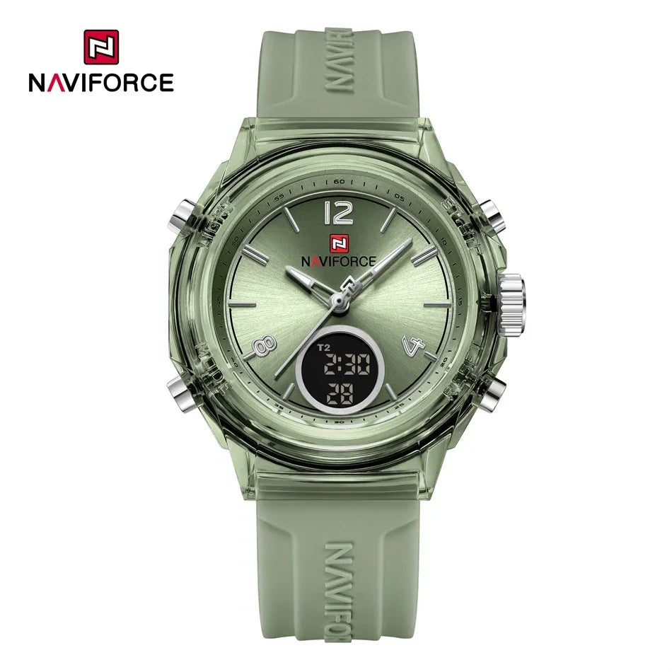 The Navigator: Women's Multifunctional Dual-Time Sport-Chic Quartz Movement Wristwatch