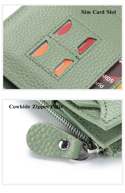 Women's Existentialist Compact RFID Wallet  | Top Grain Leather