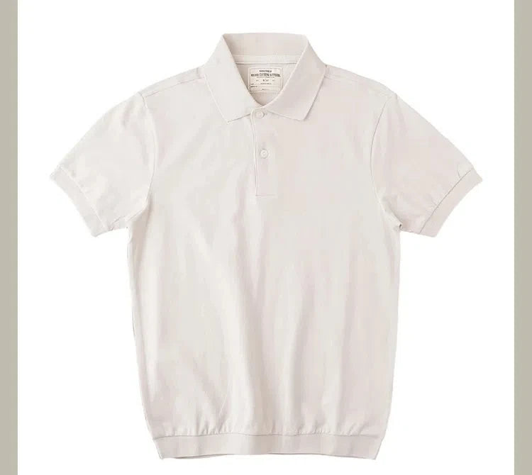 Men’s American Retro Cotton Polo Shirt