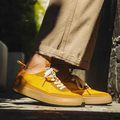 Seoul Street Canvas: The All-Day "Ice Silk" Breathable Sneaker