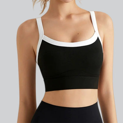 High-Impact Sculpt &amp; Support Yoga Vest Sports Bra