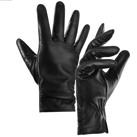 Women's Genuine Leather Winter Gloves