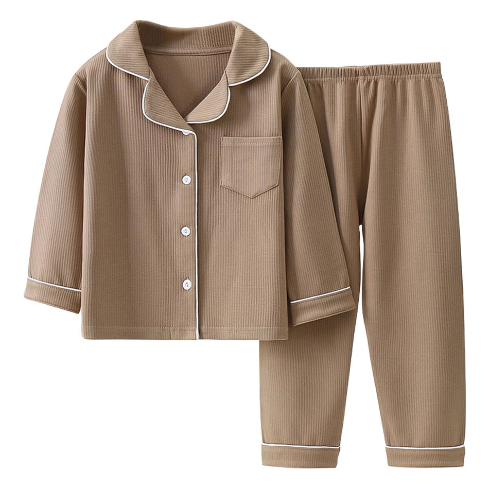 Kids Flannel Warm Velvet Luxe Flannel Pyjama Sets for Stylish Sleep | Cosy Core Collection