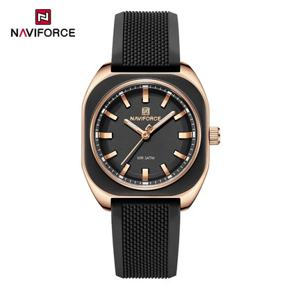 The Naviforce Polygon Women's Watch: Sculpted Simplicity for the Modern Wardrobe