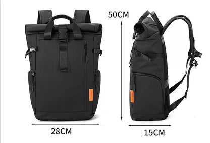 The Maverick Roll-Top Travel Laptop Rucksack | Urban Commuter, Outdoor, Camping Explorer, School  Backpack