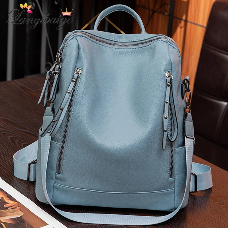 Women's Genuine Leather Backpack