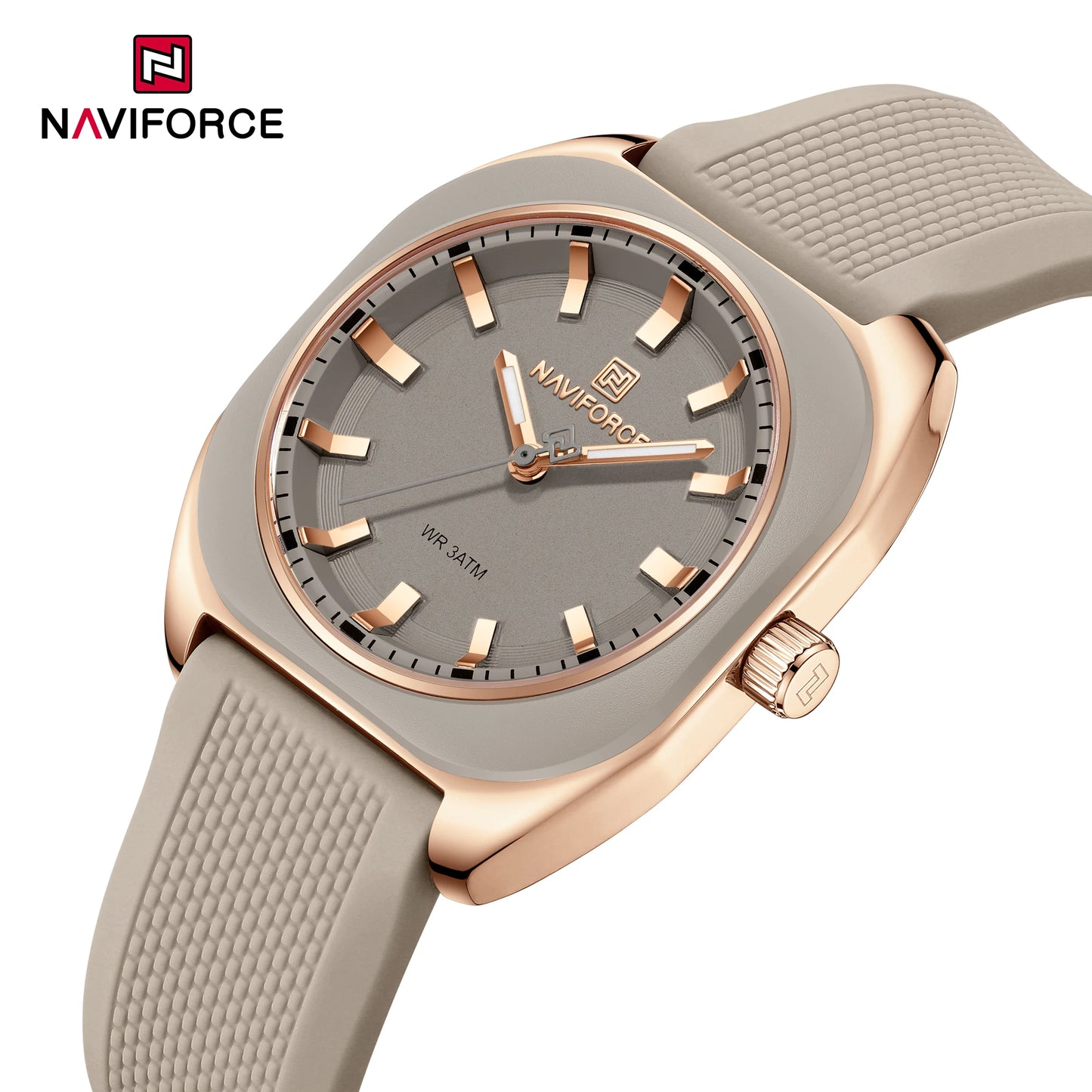 The Naviforce Polygon Women's Watch: Sculpted Simplicity for the Modern Wardrobe