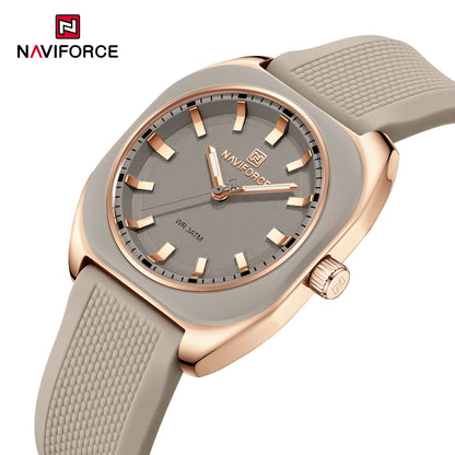 The Naviforce Polygon Women's Watch: Sculpted Simplicity for the Modern Wardrobe