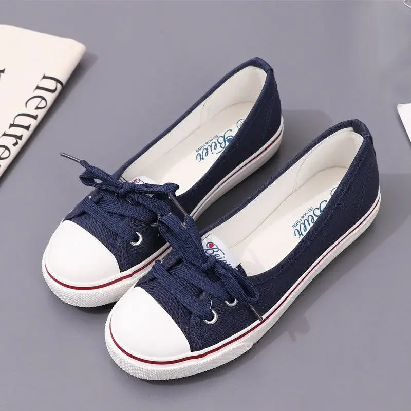The "Everyday Muse" Low-Top Lace Up Canvas  Shoes: Effortless Chic