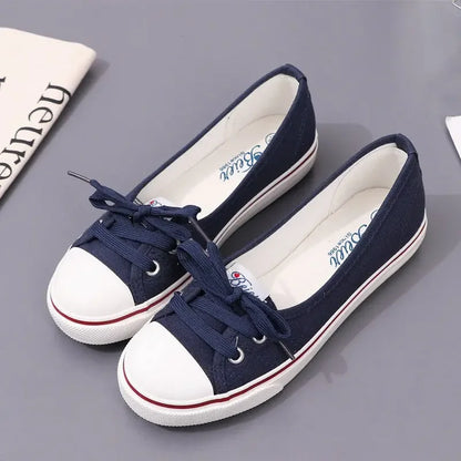 The "Everyday Muse" Low-Top Lace Up Canvas  Shoes: Effortless Chic