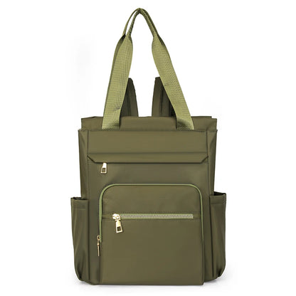 The Contemporary Carryall: Women's Chic Nylon Shoulder Backpack