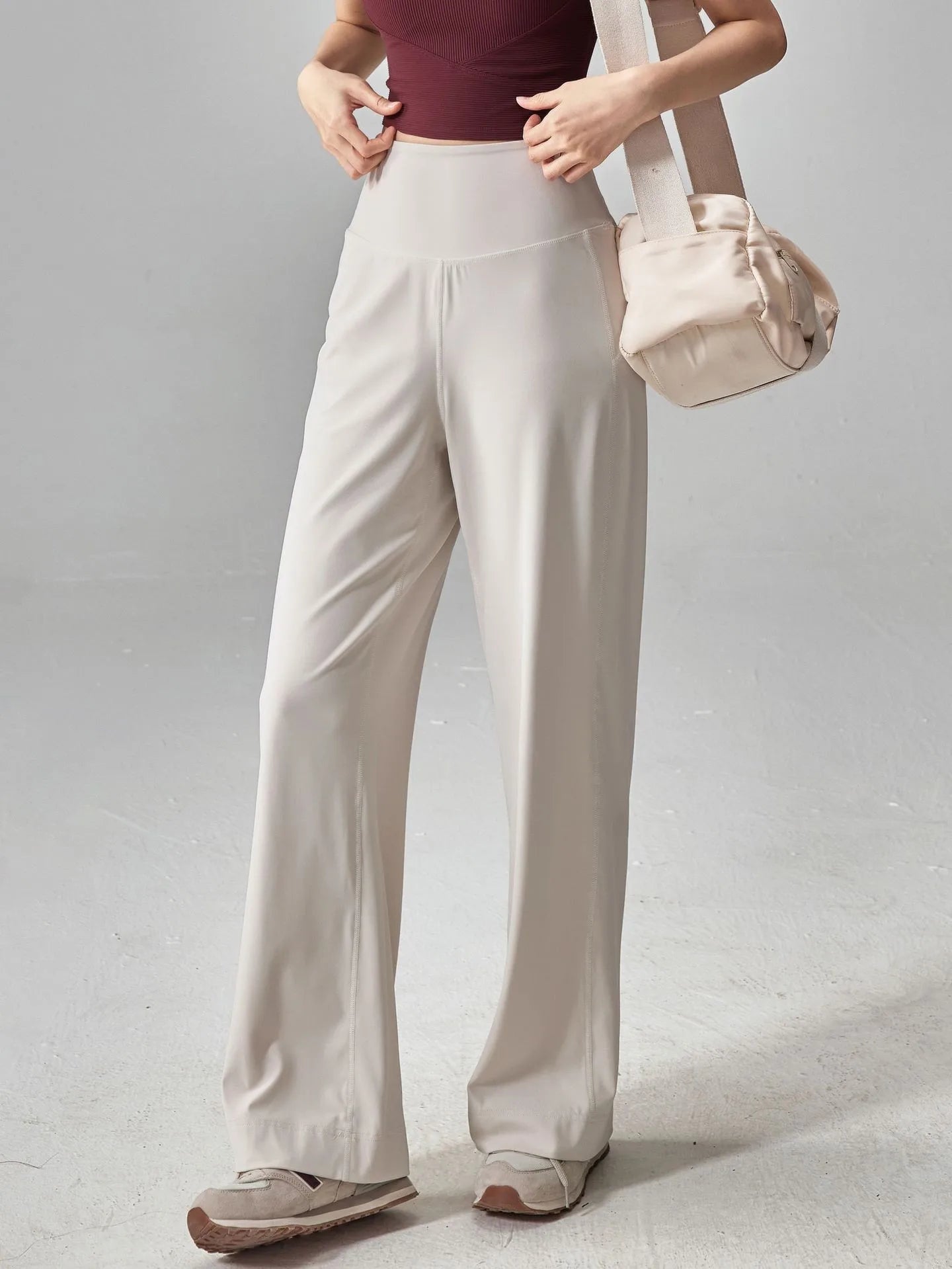 Women's High-Waist Yoga Pilates Workout Pants | Stretch Knit Yoga & Leisure Pants