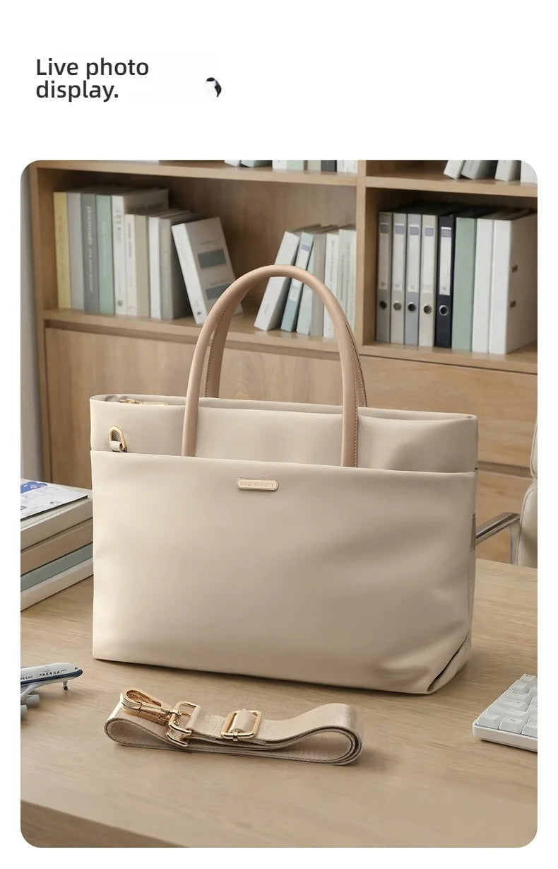 The Brutalist Carryall: 15-Inch Waterproof Nylon Executive Tote | GOLF