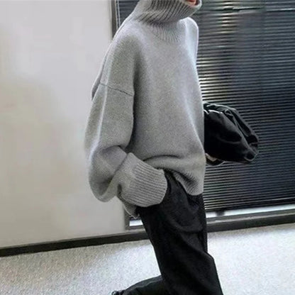 Women's Oversized Turtleneck Pullover