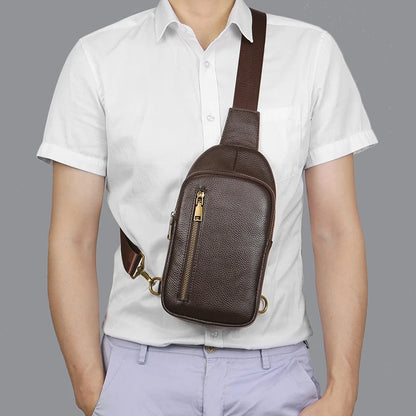 Men's Urban Cross Body Sling Bag in Genuine Leather