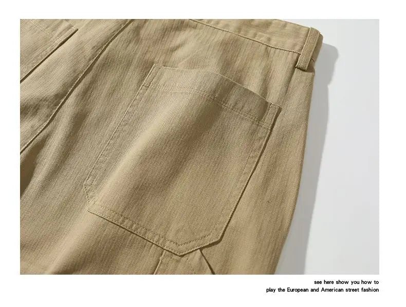 Men’s Cotton Herringbone Utility Short