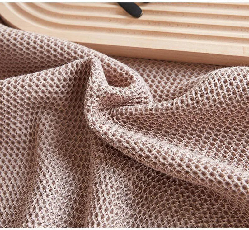 Air-Knit Waffle Summer Blanket | 100% Cotton