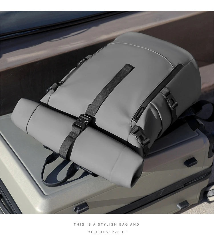 Unisex Urban Nomad Roll-Top Backpack