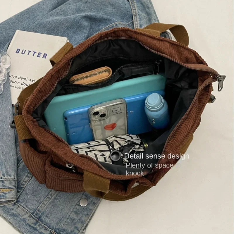 Corduroy Shoulder Bag