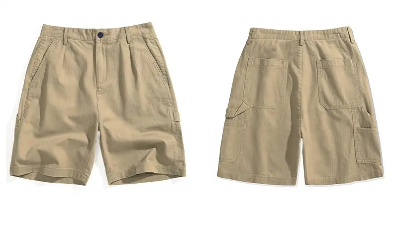 Men’s Cotton Herringbone Utility Short