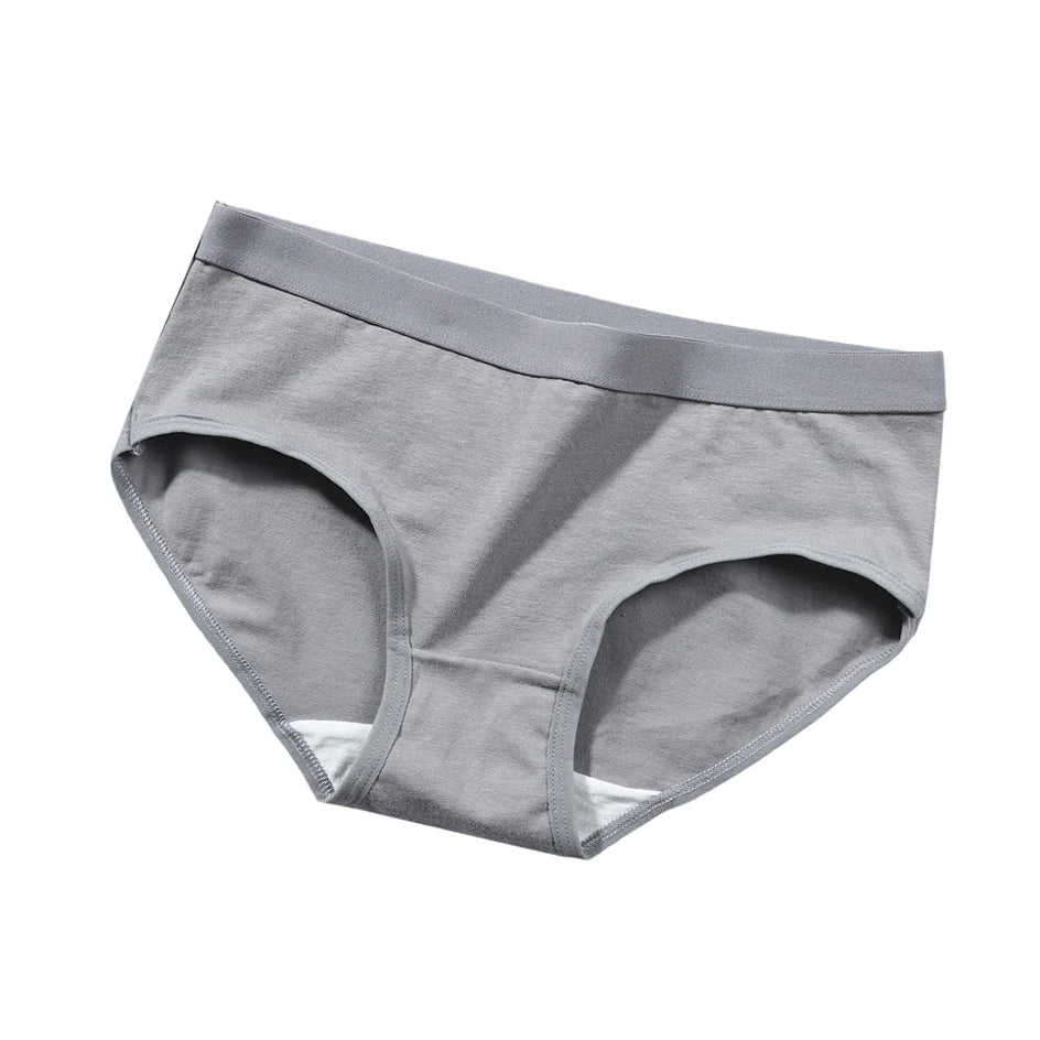 The Bauhaus Rhythm Set | Minimalist Mid-Rise Women's Cotton Briefs (3-Pack)