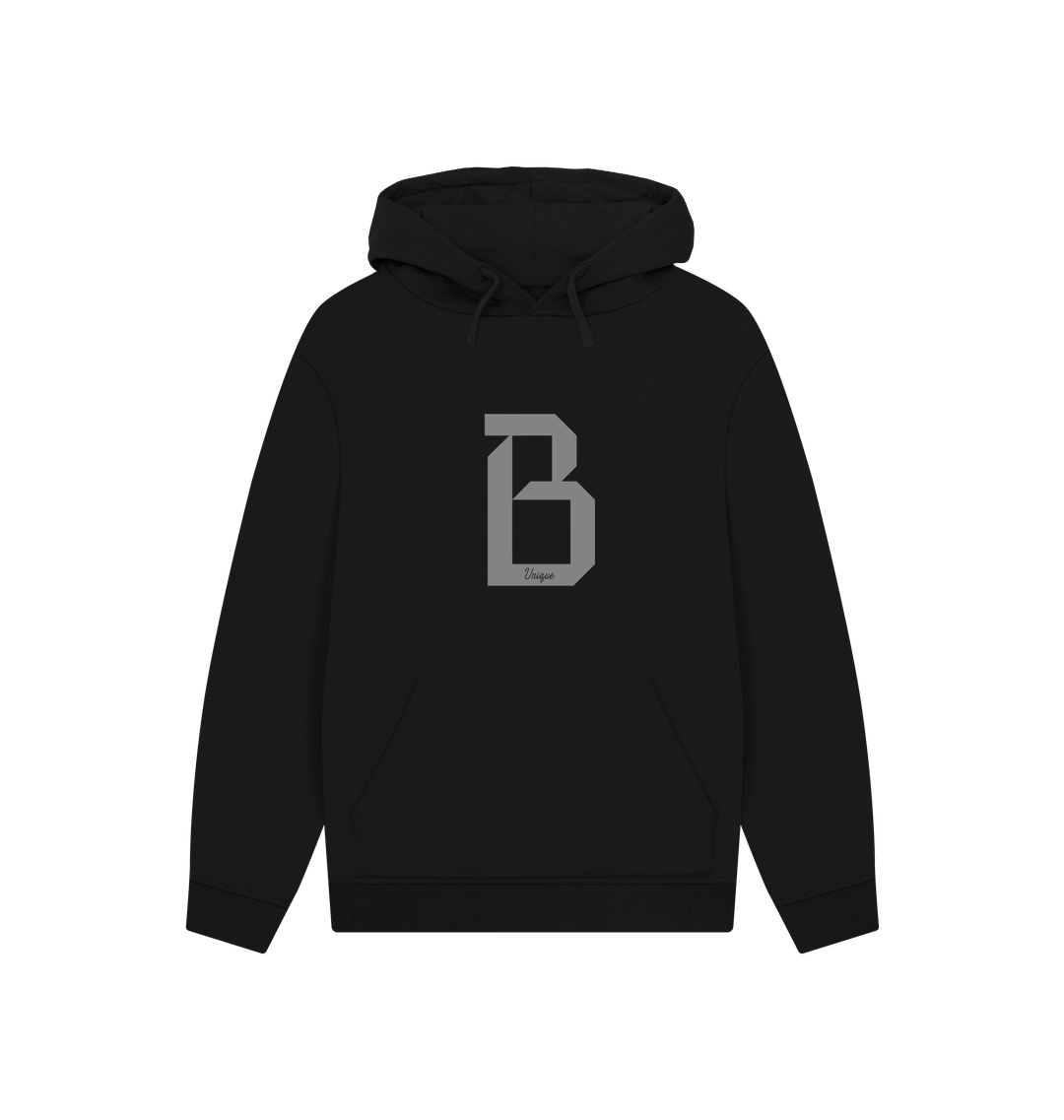 Black Printed Hoody