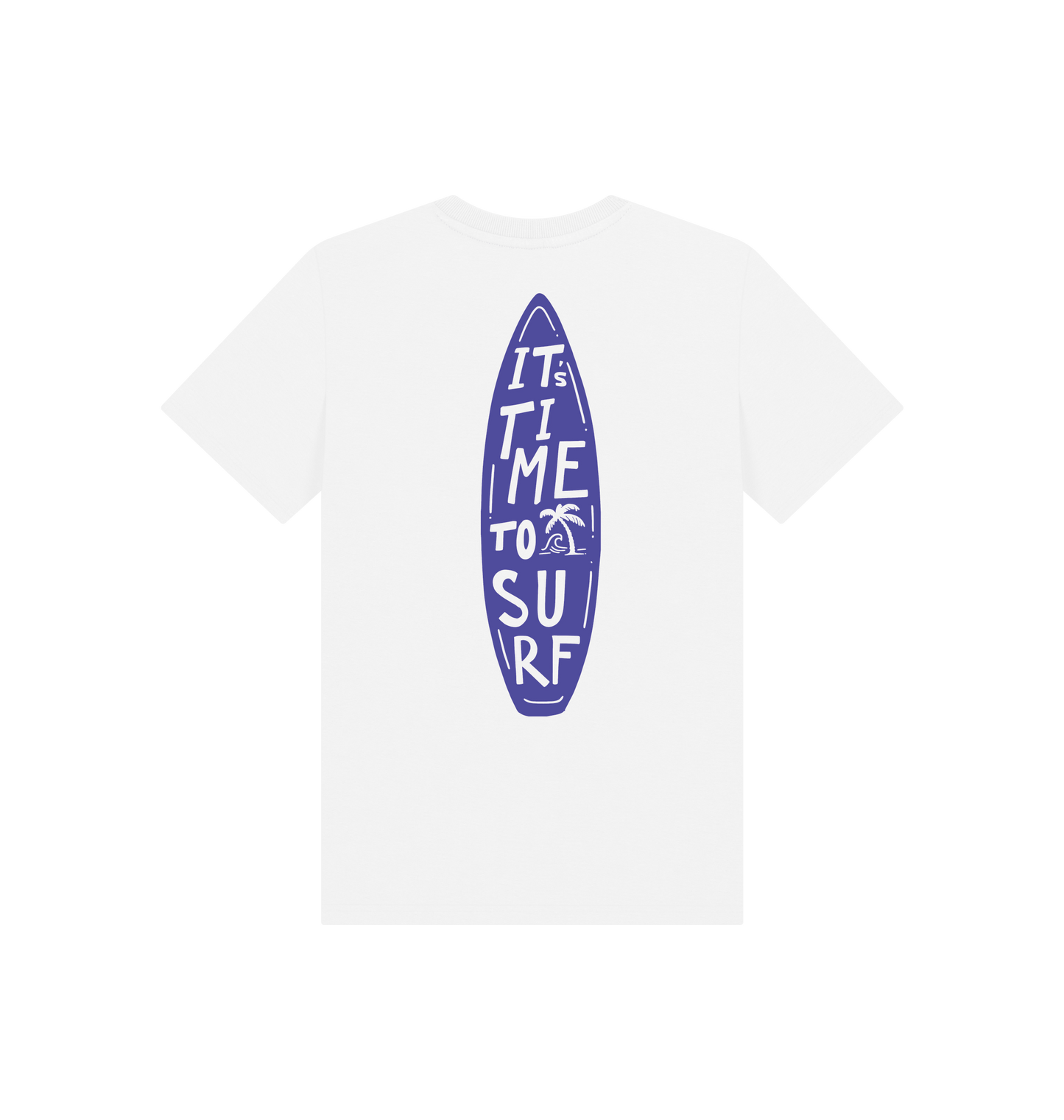 White Printed Kids T-Shirt Back