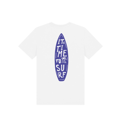 White Printed Kids T-Shirt Back