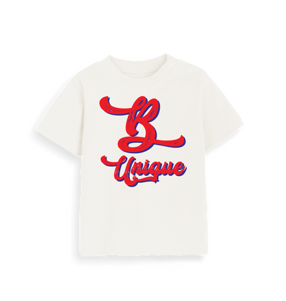 Organic Natural Printed Kids T-Shirt