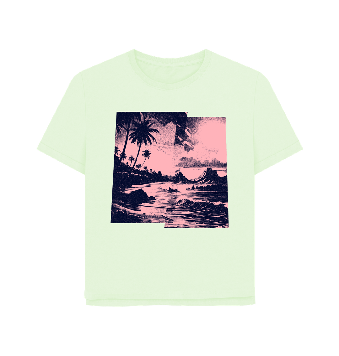 Pastel Green Printed T-shirt