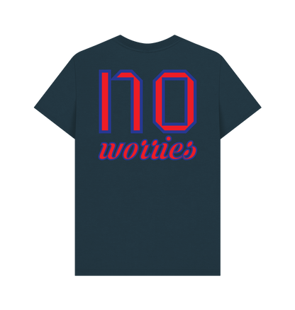 Denim Blue Printed T-shirt Back