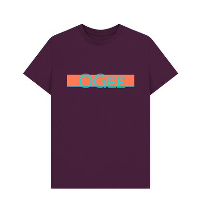 Purple Printed T-shirt Front