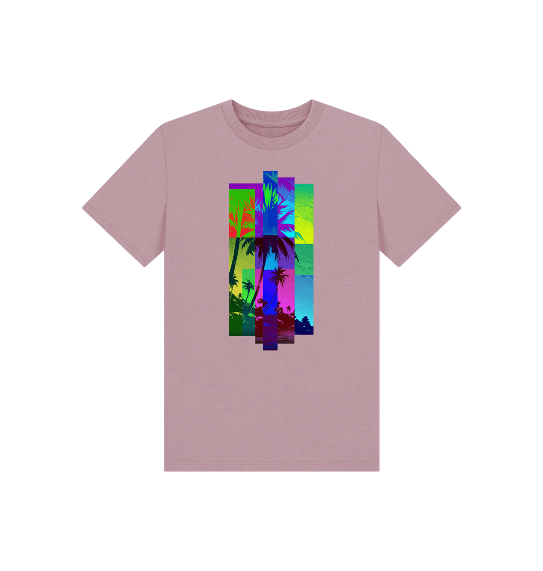 Mauve Printed Kids T-Shirt