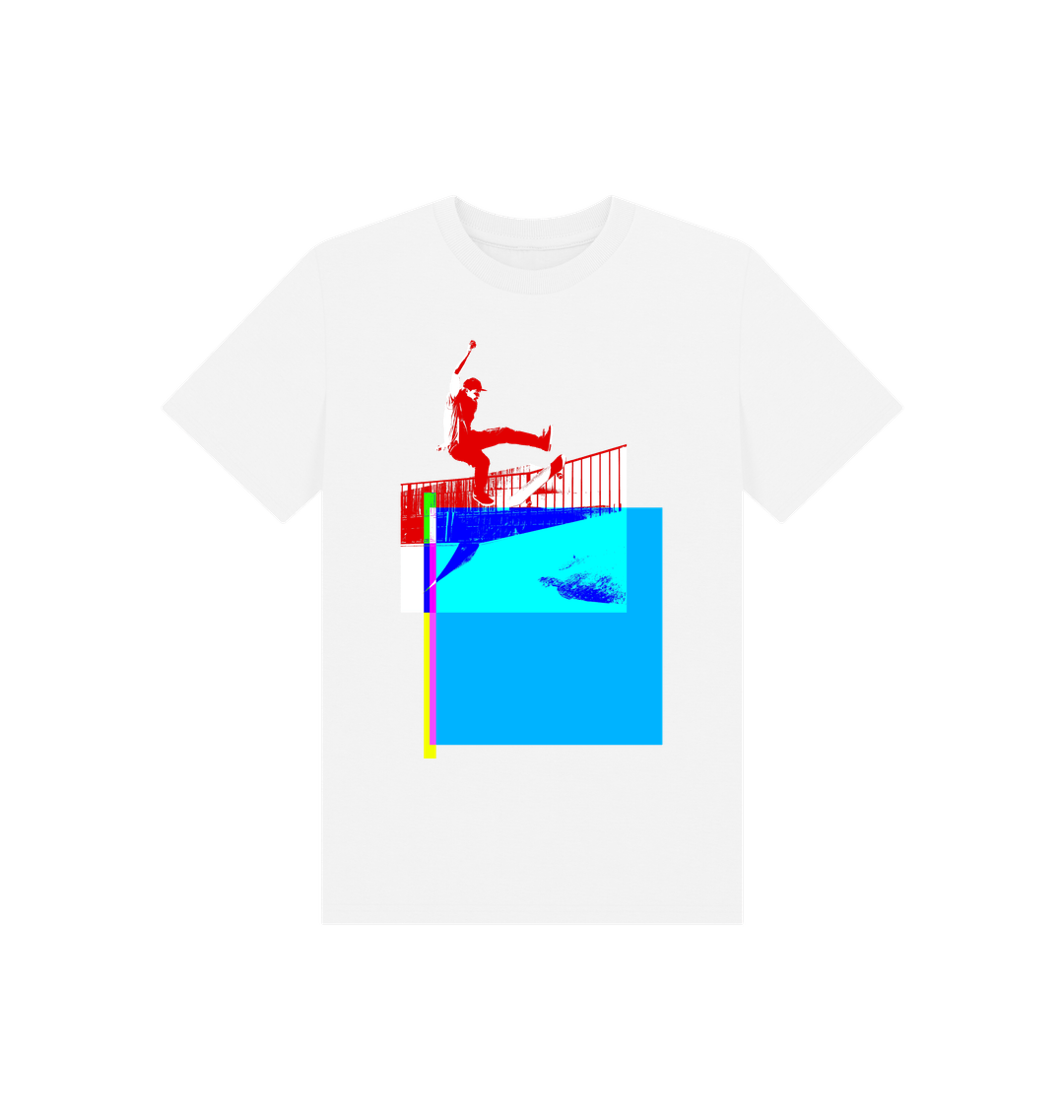 White Printed Kids T-Shirt