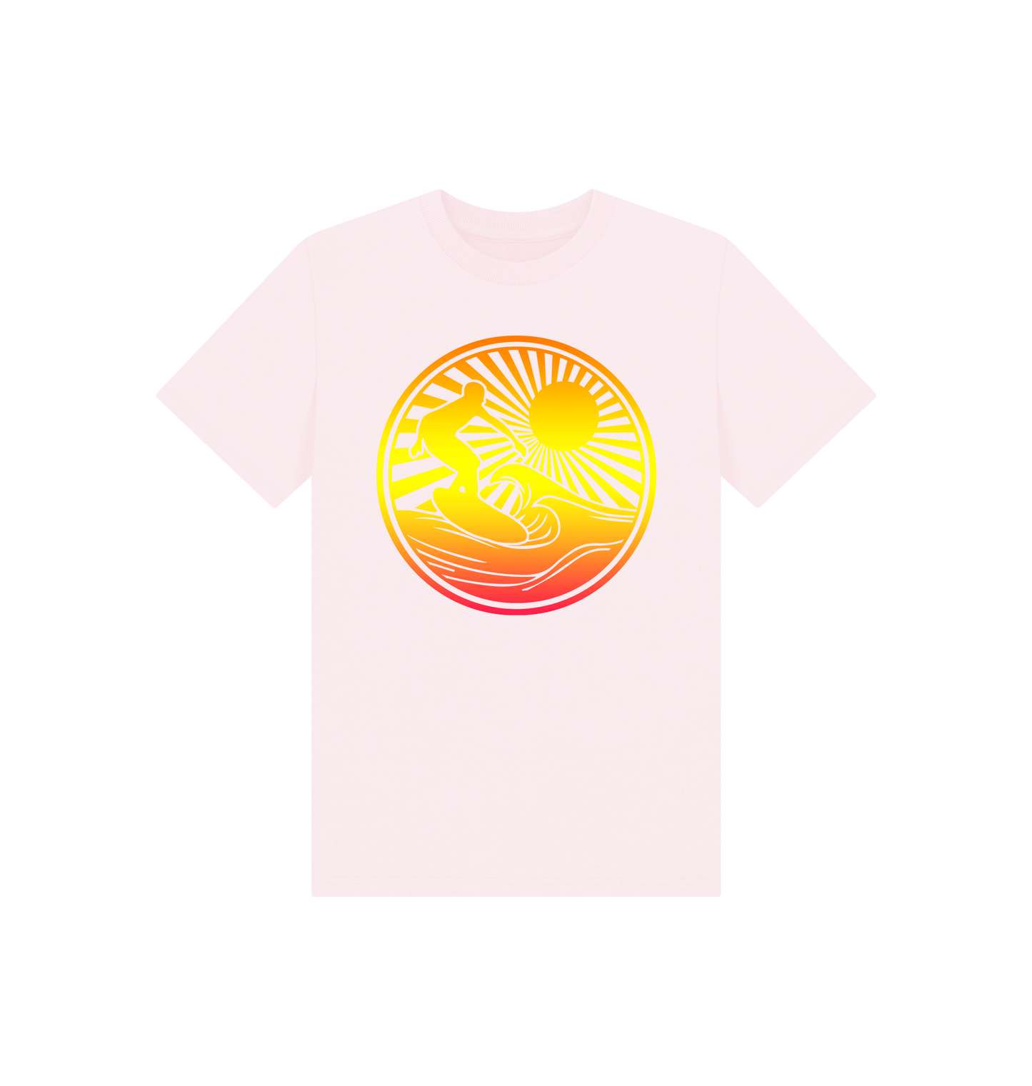 Pink Printed Kids T-Shirt Front