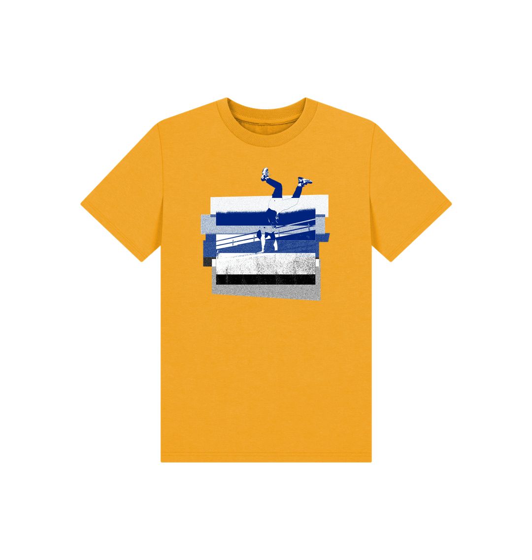 Mustard Printed Kids T-Shirt