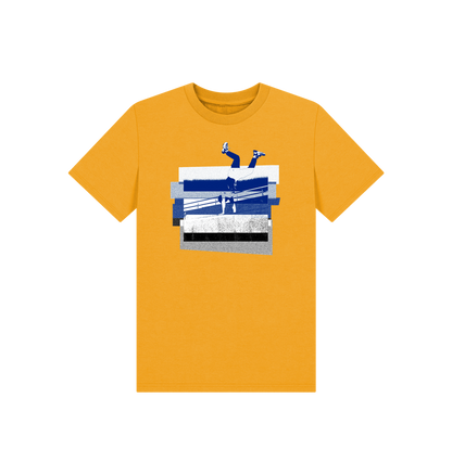 Mustard Printed Kids T-Shirt