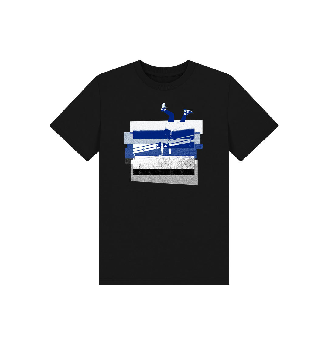 Black Printed Kids T-Shirt