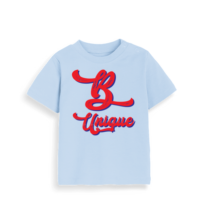 Dusty Blue Printed Kids T-Shirt