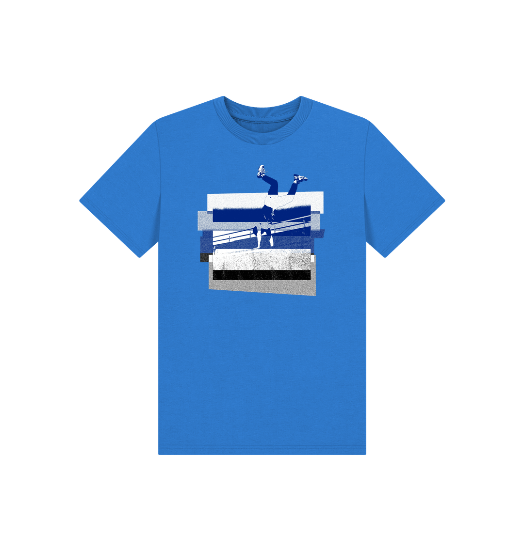 Bright Blue Printed Kids T-Shirt