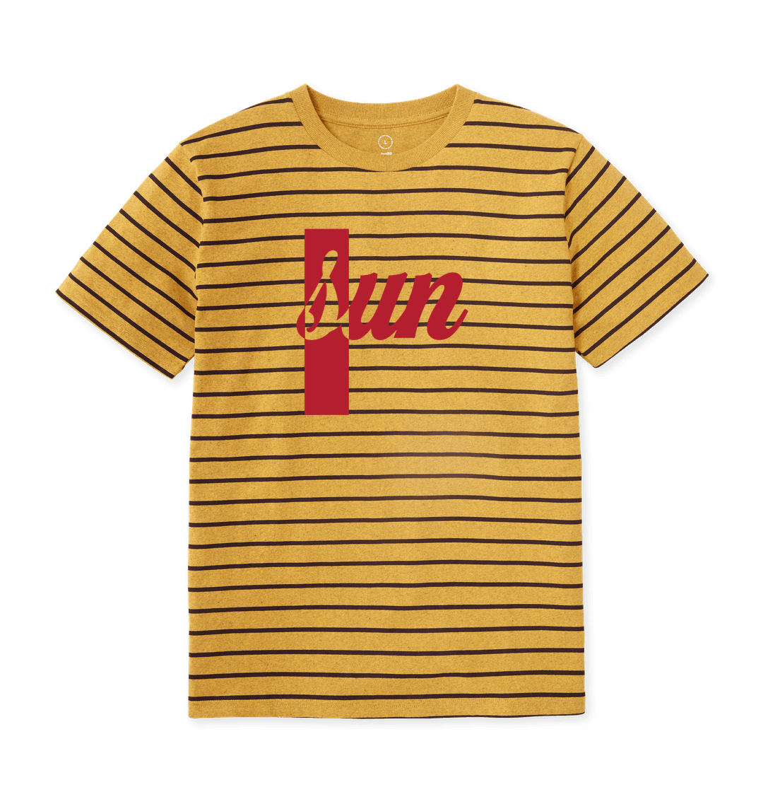 Sunflower Yellow Stripes Printed T-shirt