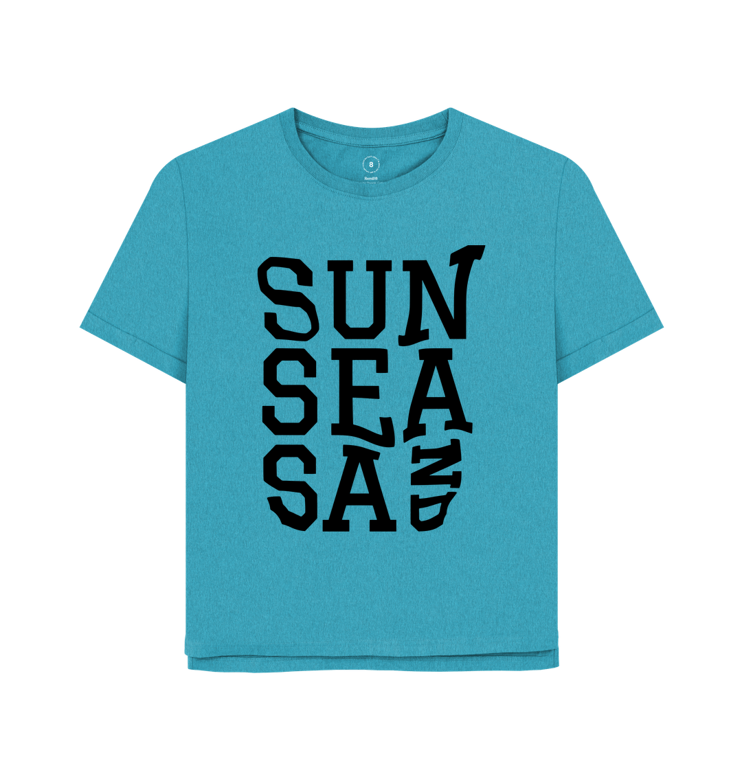 Ocean Blue Printed T-shirt