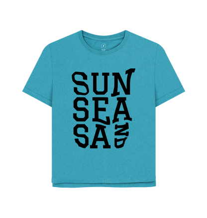 Ocean Blue Printed T-shirt