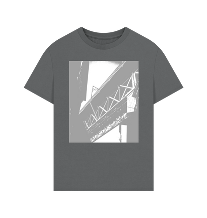 Slate Grey Printed T-shirt Front
