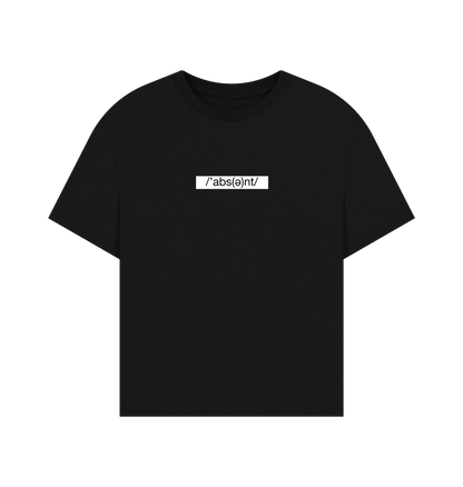 Black Printed T-shirt Front