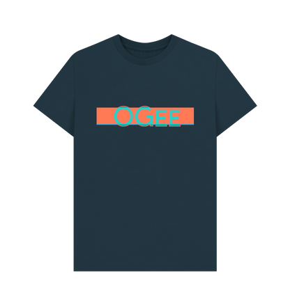 Denim Blue Printed T-shirt Front