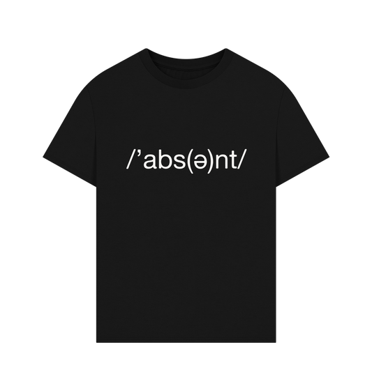 Black Printed T-shirt Front