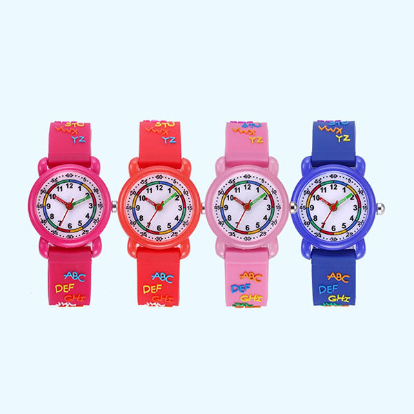Time to Shine: The Whimsical World Kids' Learning Quartz Movement Watch