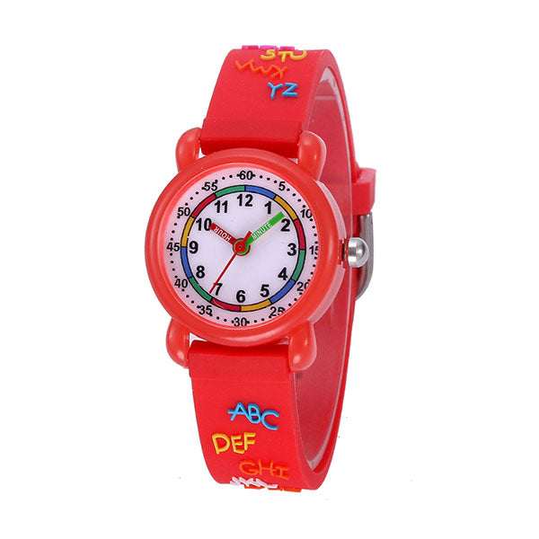Time to Shine: The Whimsical World Kids' Learning Quartz Movement Watch
