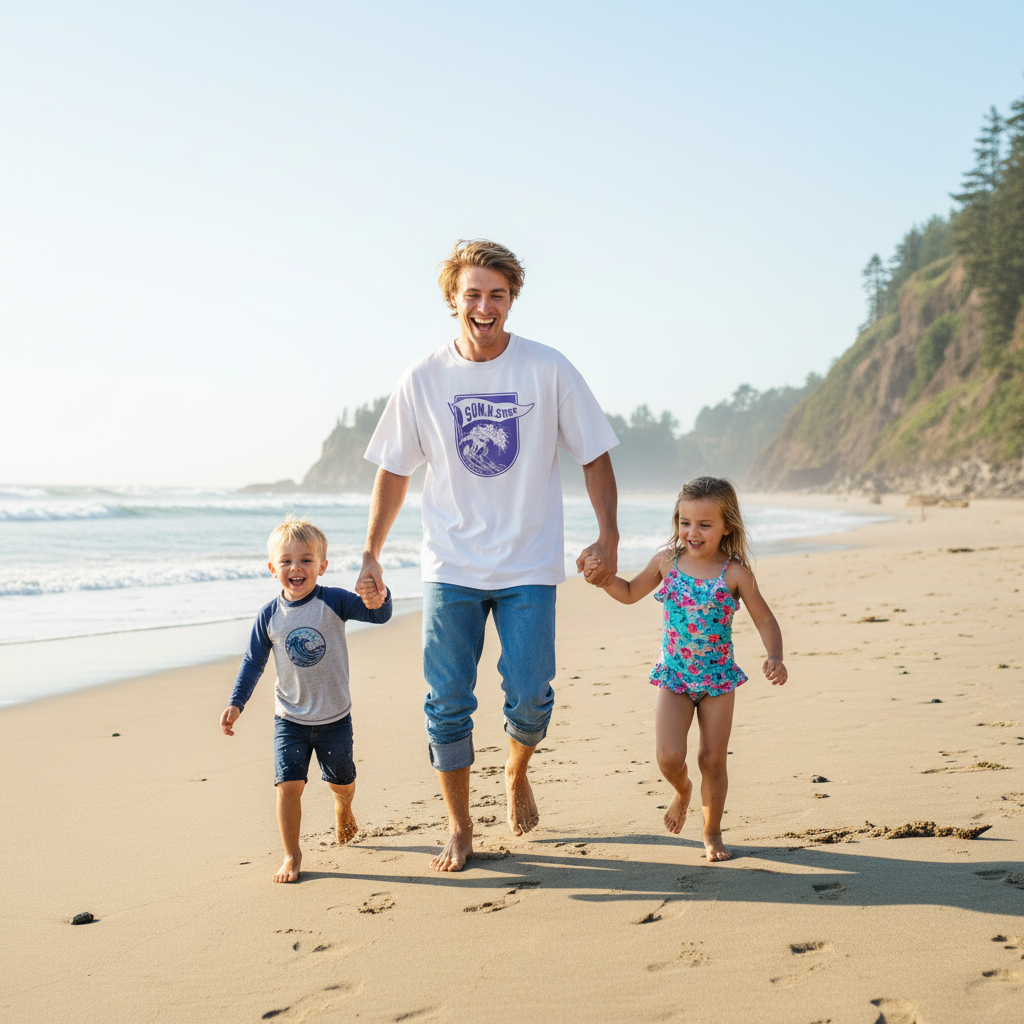 Sun-n-Surf 100% Organic Cotton T-Shirt